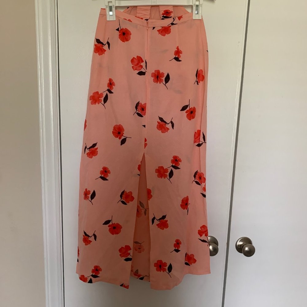Pink Linen Floral 2-piece Set XS - Picture 7 of 12